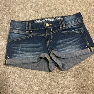 Express denim shorts